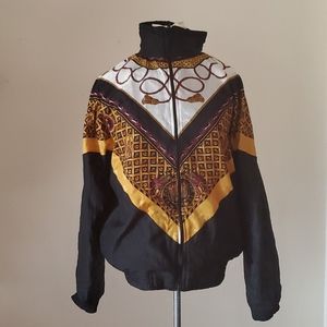 Retro Hidden Pattern Windbreaker